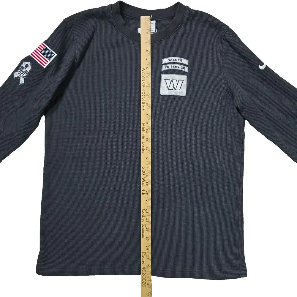 Nike Gray Thermal Salute To Service Washington Commanders NFL Mens L Staff Worn